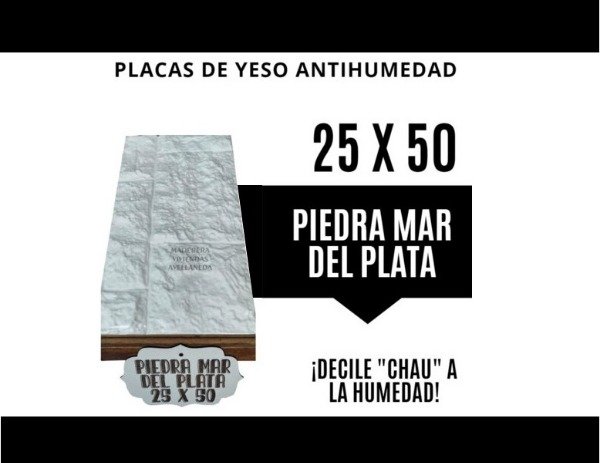 Producto - Placas de yeso Piedra mar del plata