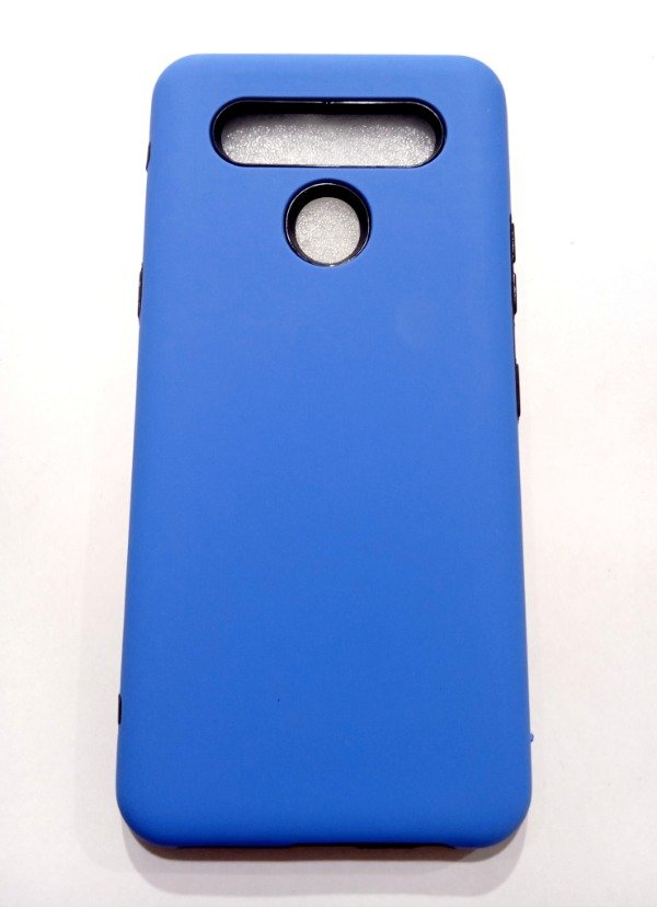 Producto - Funda Celeste rígida de alto impacto para LG K51s