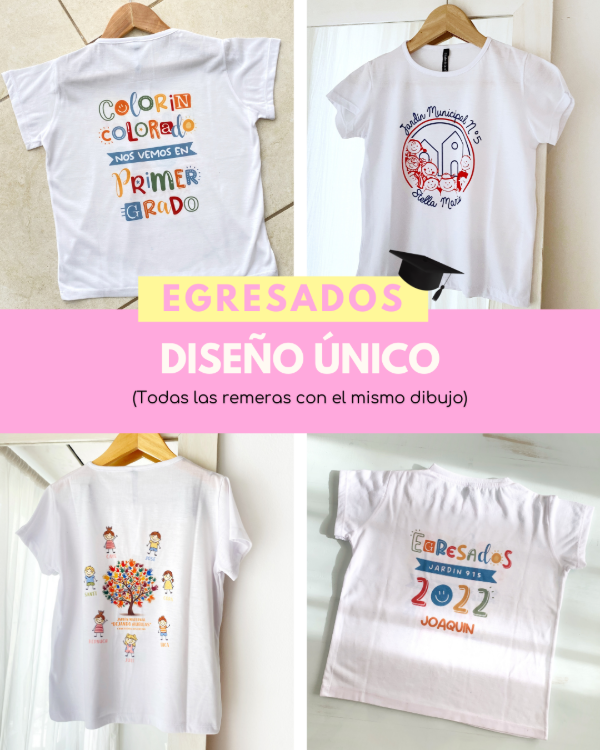 Producto - Remera de egresados DISEÑO ÚNICO