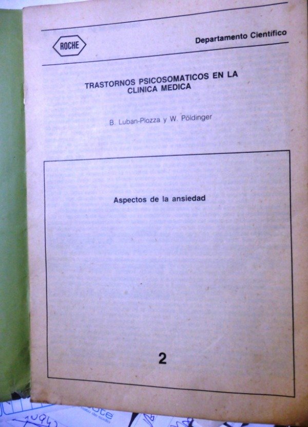 Producto - TRASTORNOS PSICOSOMATICOS EN LA CLINICA MEDICA 2 - B. LUBAN-PLOZA - W. PÖLDINGER - 1