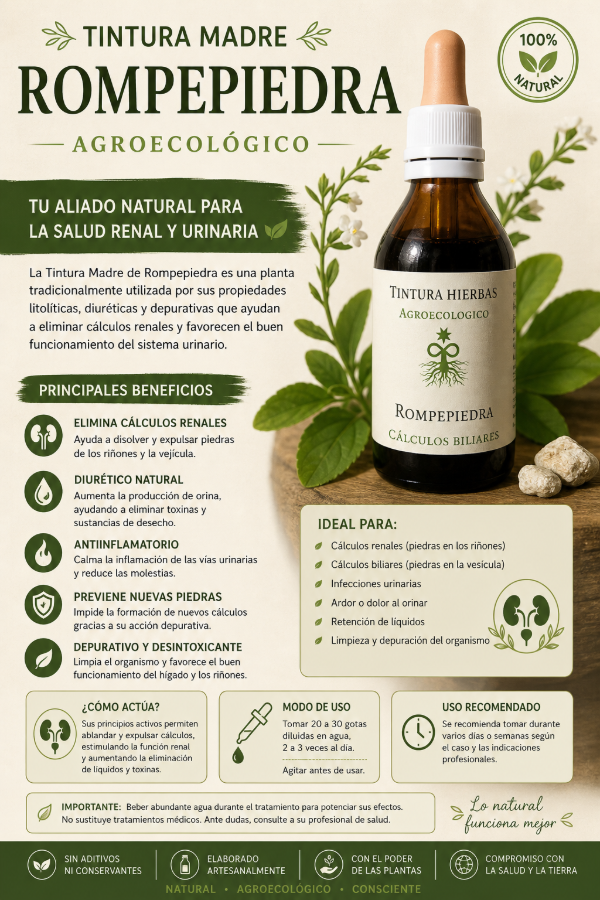 Producto - Tintura madre Rompe piedra cálculos biliares