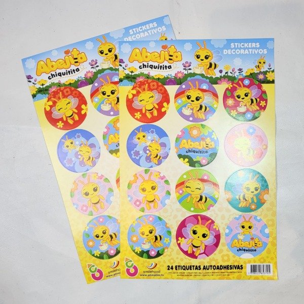 Producto - Sticker troquelado ABEJITA x24un