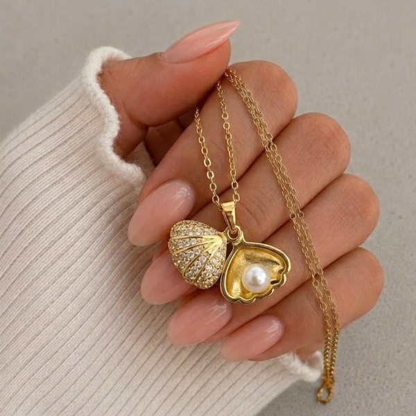 Producto - Collar pearld dorado