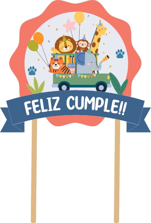 Producto - CAKE TOPPER ANIMALITOS