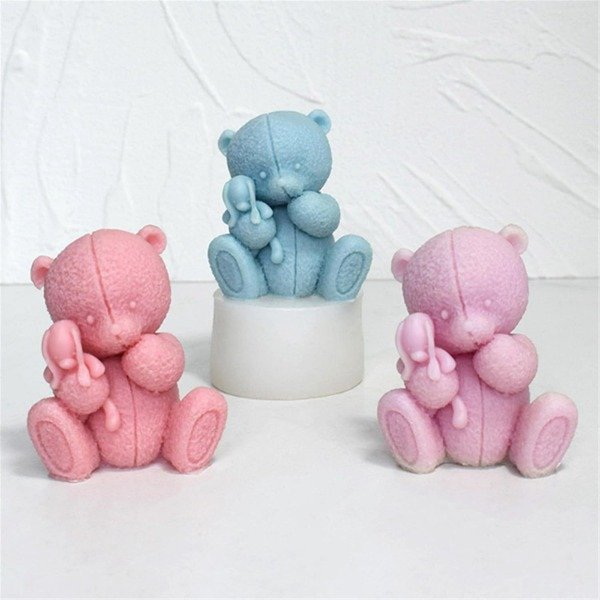 Producto - MOLDE OSO CON CONEJO -10g3-