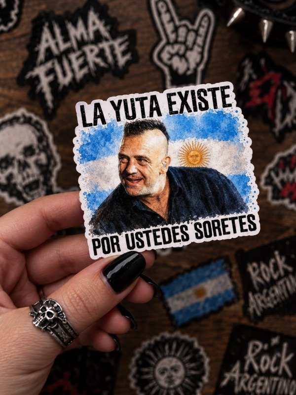 Producto - Sticker Ricardo Iorio // La yuta existe por ustedes
