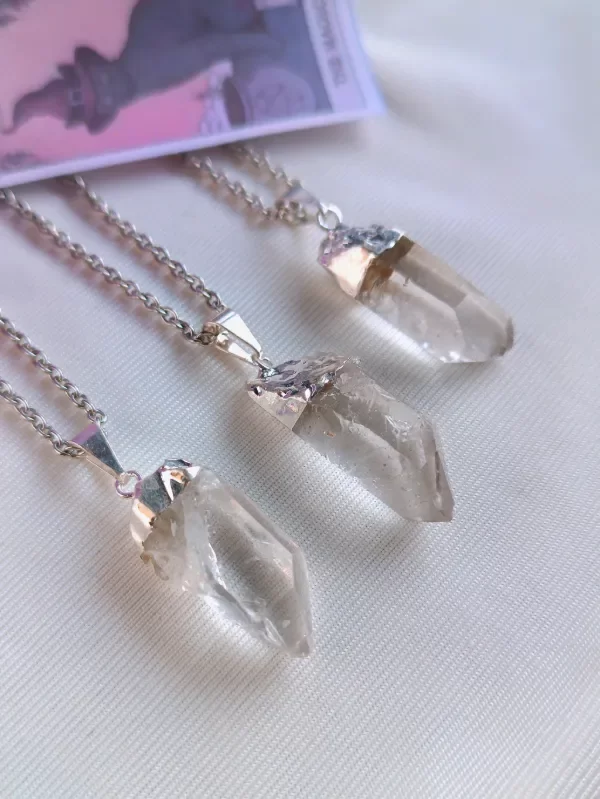 Producto - Dije Rustik Plata Cuarzo cristal