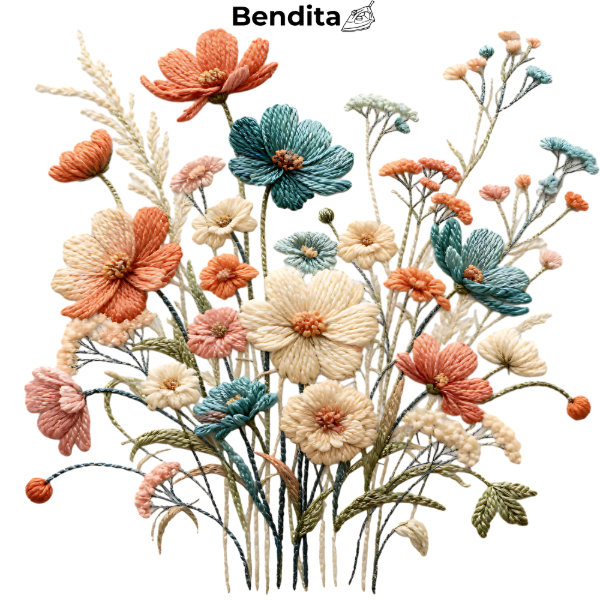 Producto - Bendita Plancha 344 Flores tejidas