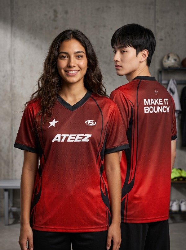 Producto - REMERA ATEEZ - Bouncy Red - 1