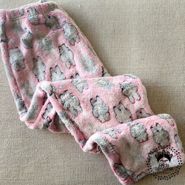 Producto - Pantalón Polar Rosa Labubu