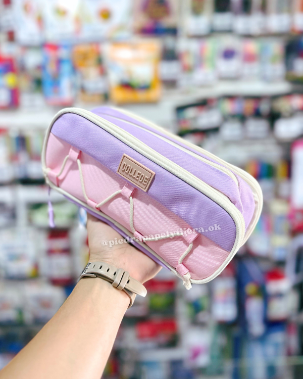 Producto - Cartuchera 3 cierres lila