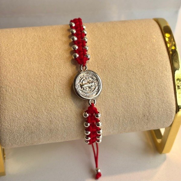 Producto - Pulsera San Benito hilo rojo (cod 989) - 0