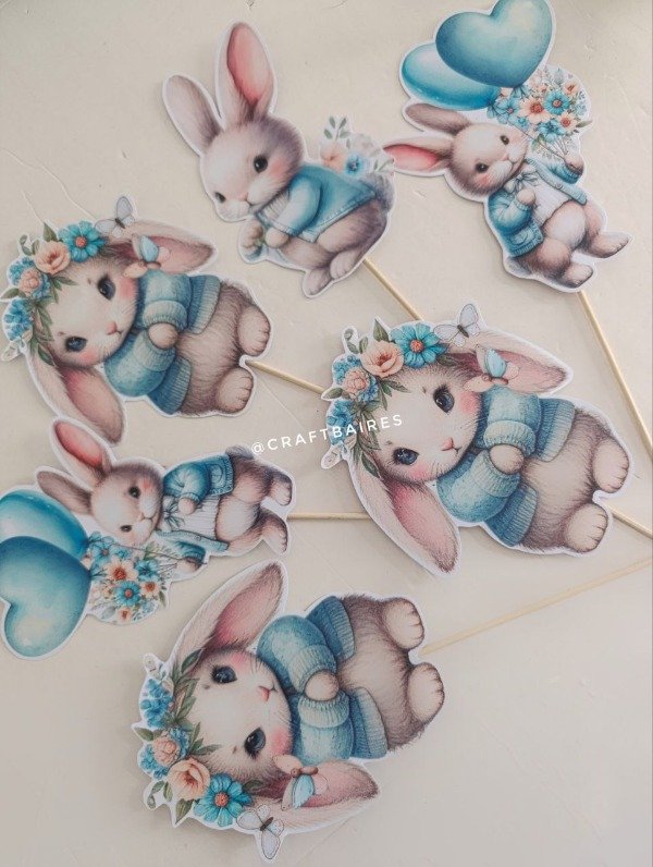 Producto - Toppers Conejito Vintage CraftBaires