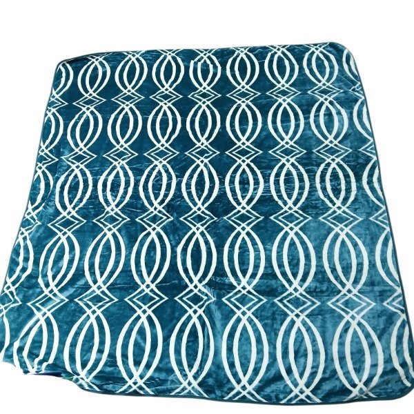 Producto - Frazada 2 plazas estampa Turqueza