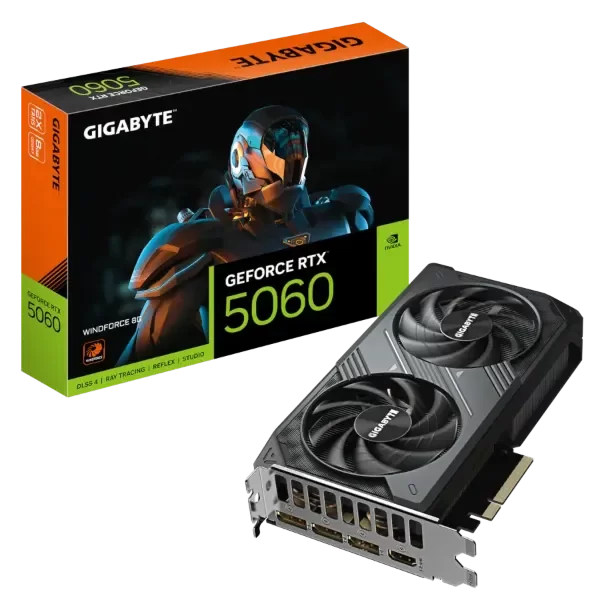 Producto - PLACA DE VIDEO GIGABYTE GEFORCE RTX 5060 8GB GDDR7 WINDFORCE