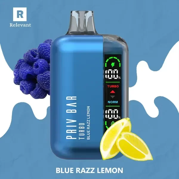 Producto - (POD DESCARTABLE) SMOK PRIV BAR TURBO 15K - BLUE RAZZ LEMON