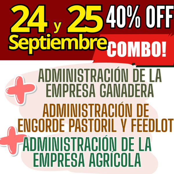 Producto - COMBO 3 CURSOS: Admin Ganadera + Engorde Pastoril y Feedlot + Admin Agrícola - 0