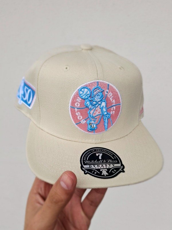 Boston Celtics 50th Years Cream Mitchell And Ness