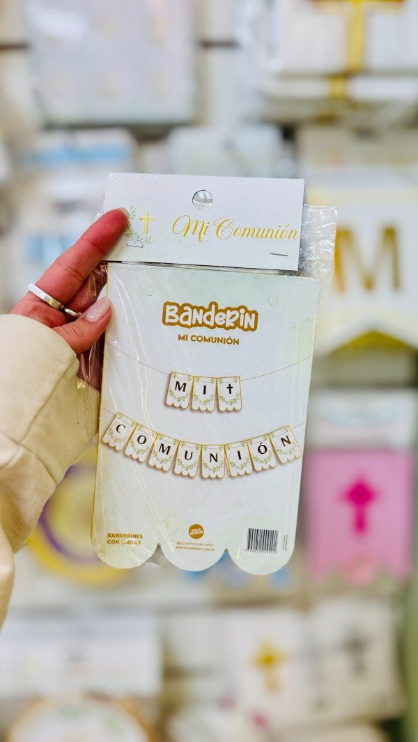 Producto - Banderín mi comunión green - 1