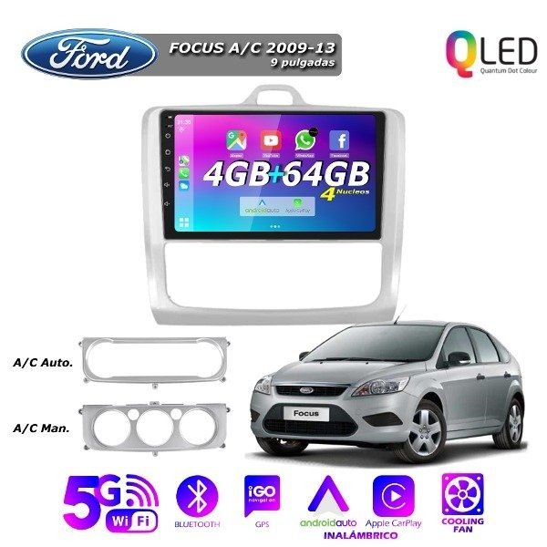 Producto - MULTIMEDIA FORD FOCUS 2 - 9 PULGADAS CARPLAY Y ANDROID AUTO