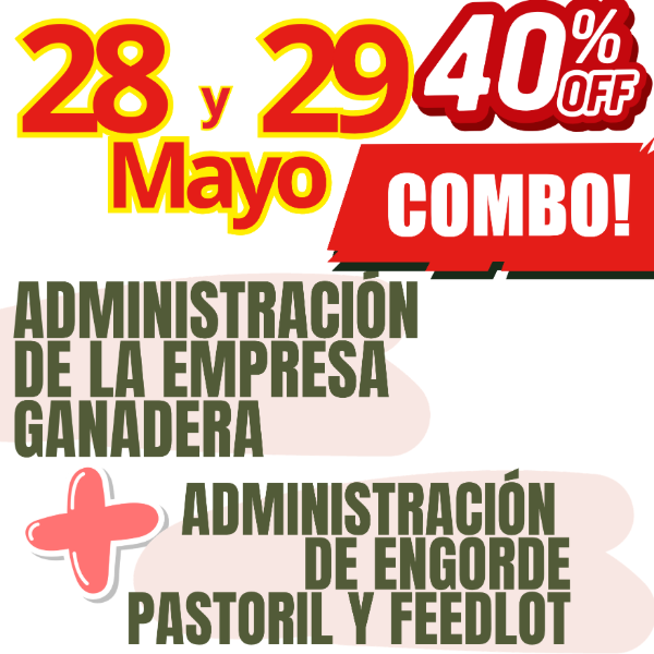 Producto - COMBO 2 CURSOS:     Gestión Ganadera  +  Engorde Pastoril y Feedlot