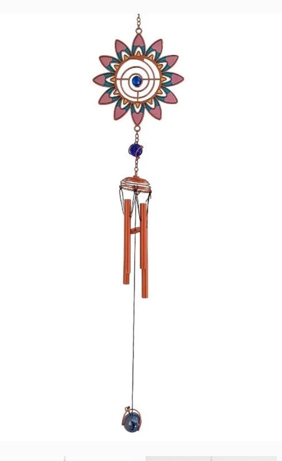 Producto - Llamador bronce flor 35cm aprox mt 226