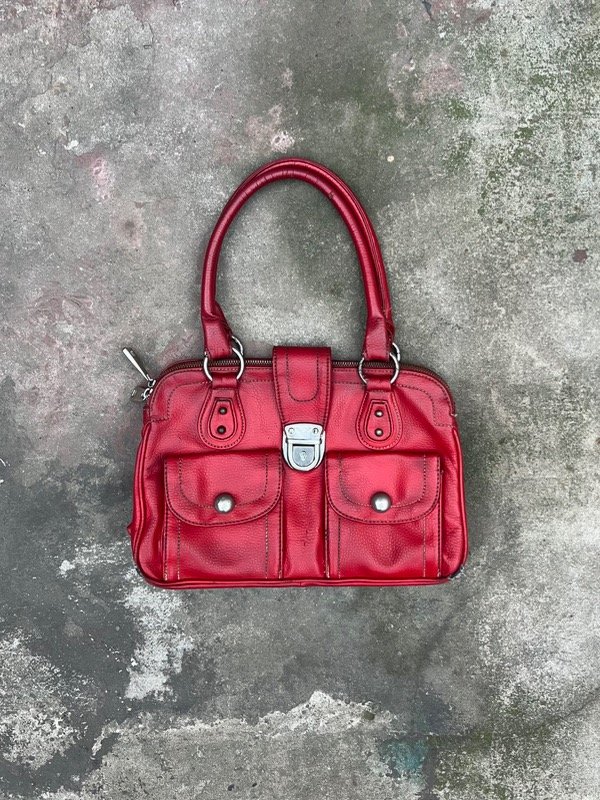 Producto - Minibag Cuero Rojo