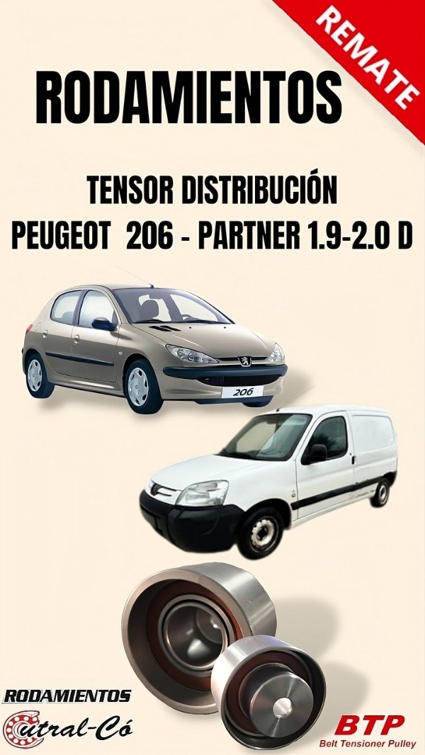 Producto - TENSOR DISTRIBUCION PEUGEOT 206 - PARTNER