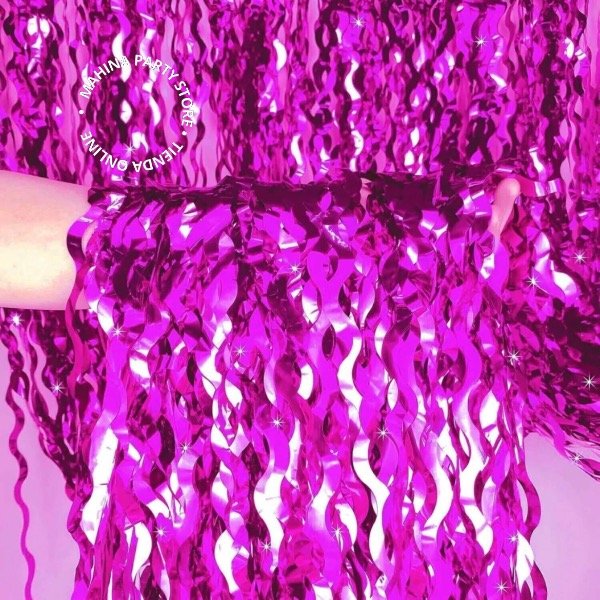 Producto - Cortinas onduladas fucsia