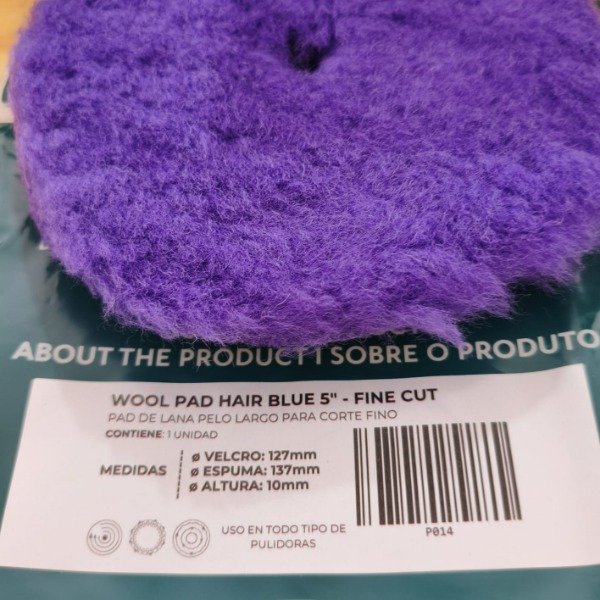 Producto - Pad Cordero Pelo Largo Violeta 5  Corte Fino Pro Tools P014