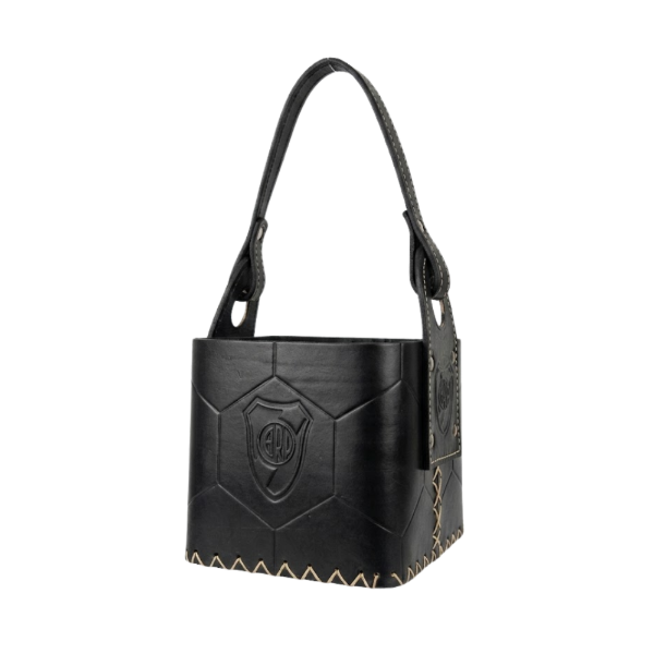 Producto - CANASTA CUERO VACUNO COLOR NEGRO CUERO PELOTA RIVER