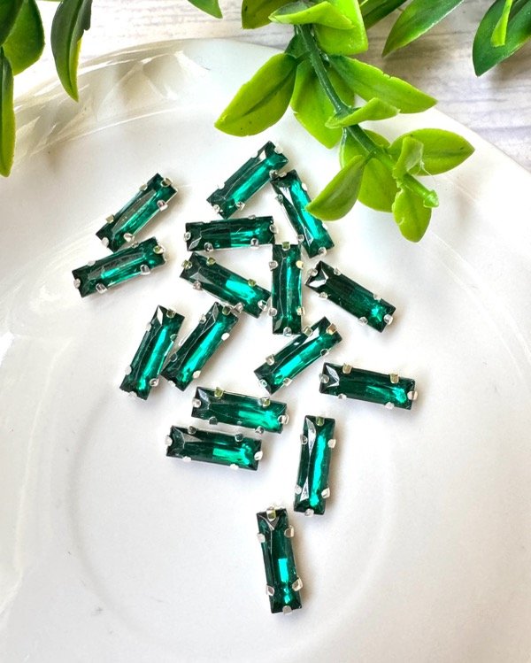 Producto - 5X15 BAGUETTE VERDE ESMERALDA