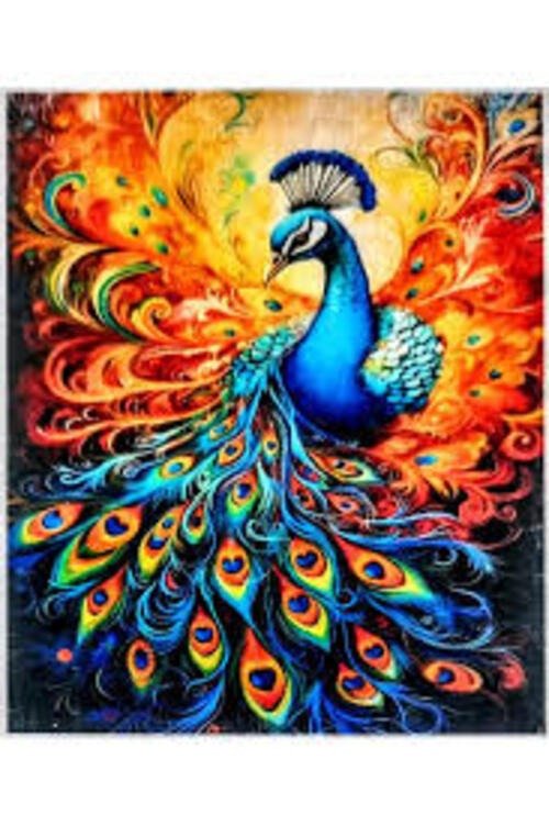Producto - DIAMOND PAINTING 50X65 AGUILA HI STONE PAVO REAL