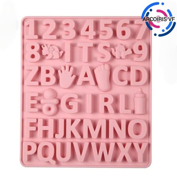 Producto - Molde letras bebé dino abecedario
