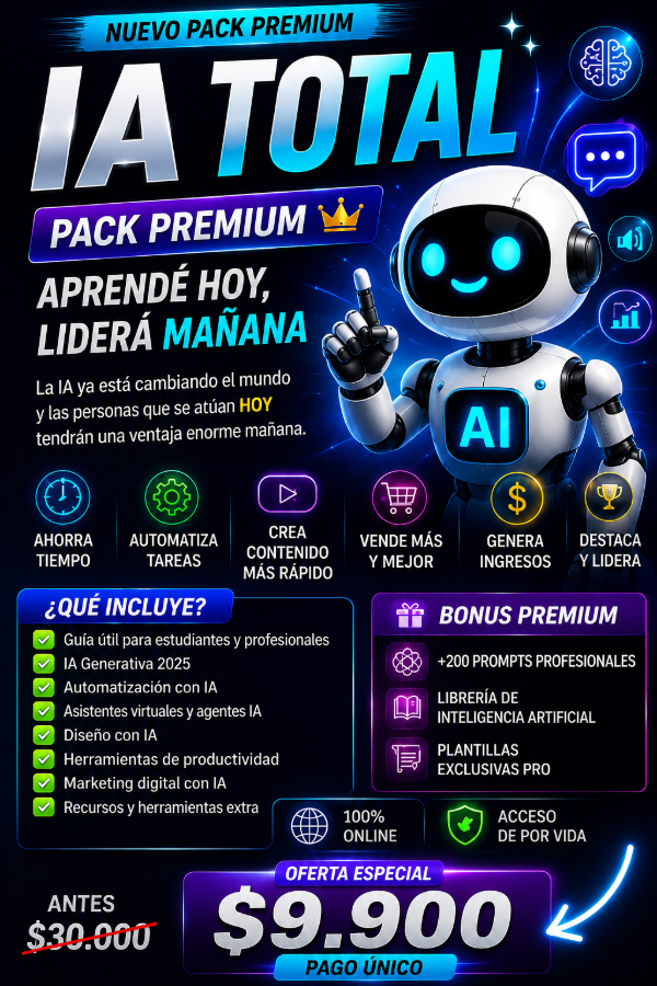 Producto - MEGA PACK CURSO DE IA TOTAL