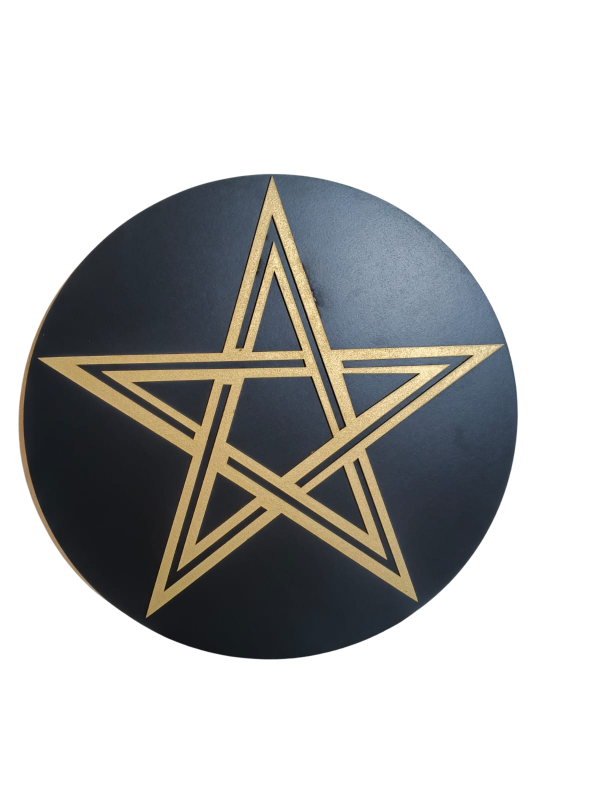 Producto - Cuadro Pentagrama Dorado 34 cm - 3