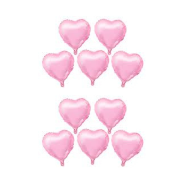 Producto - Globo mini corazón 5" color rosa pastel x10un