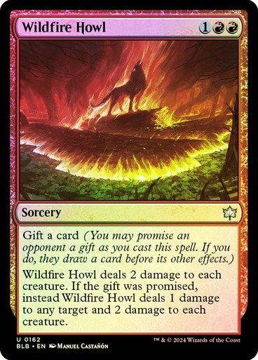 Producto - Wildfire Howl Foil  Bloomburrow