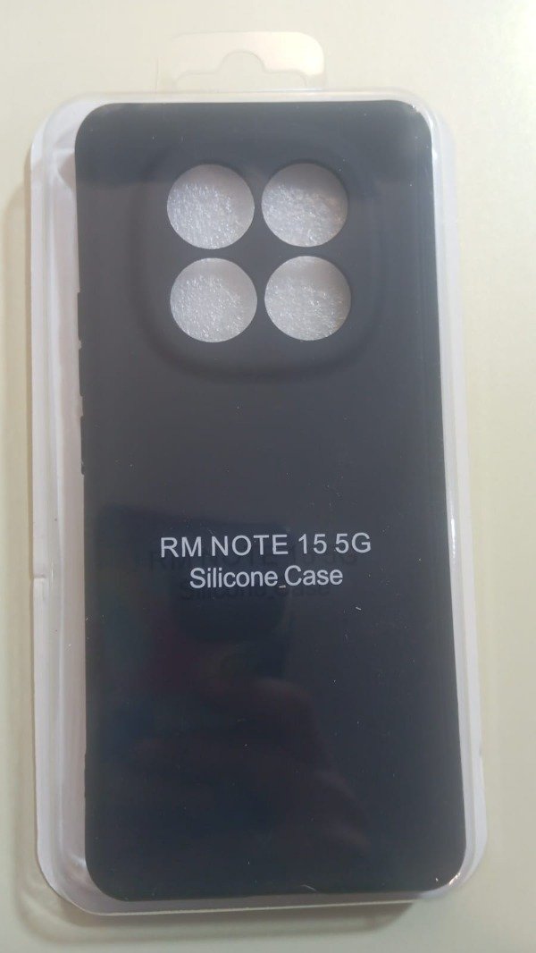 Producto - Funda Silicone Case Negro para Xiaomi Redmi Note 15 5G