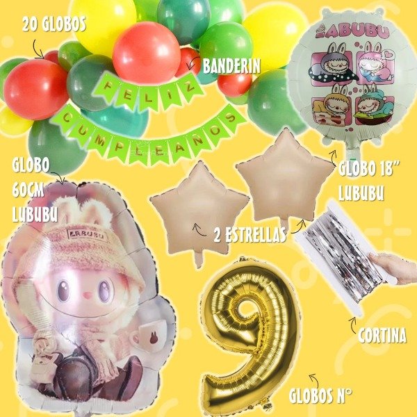Producto - COMBO GLOBOS LABUBU The Monsters