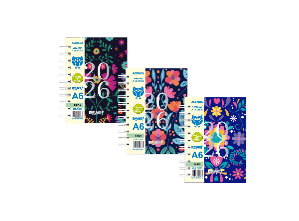 Producto - AGENDA A6 ROME SEMANA A LA VISTA - FRIDA