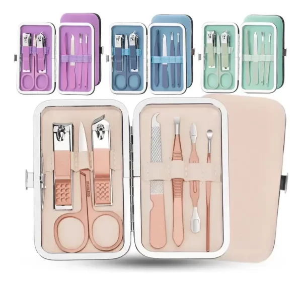 Producto - SET DE MANICURE CON ESTUCHE COLOR SURTIDO 10.5X7CM