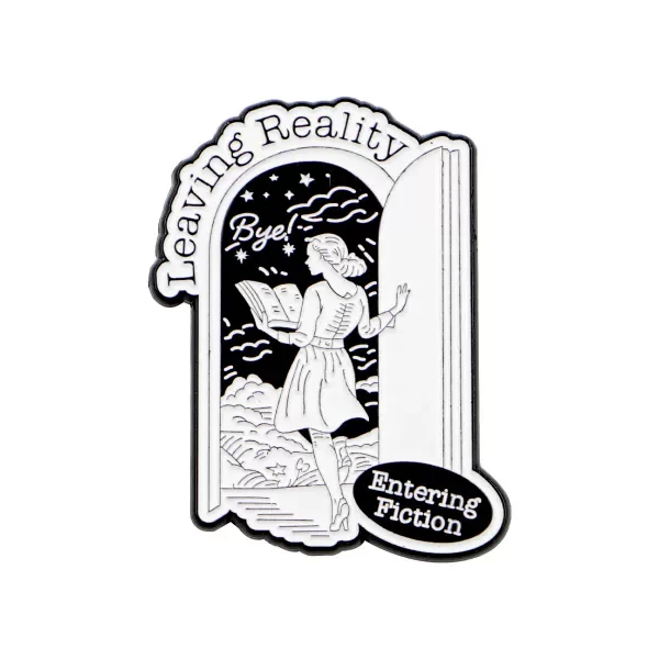 Producto - Pin Bookish - Portal "Leaving Reality - Entering Fiction"