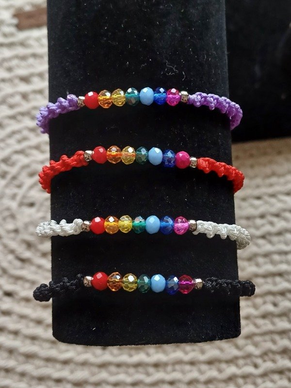Producto - Pulsera de las 7 chakras cristal de roca