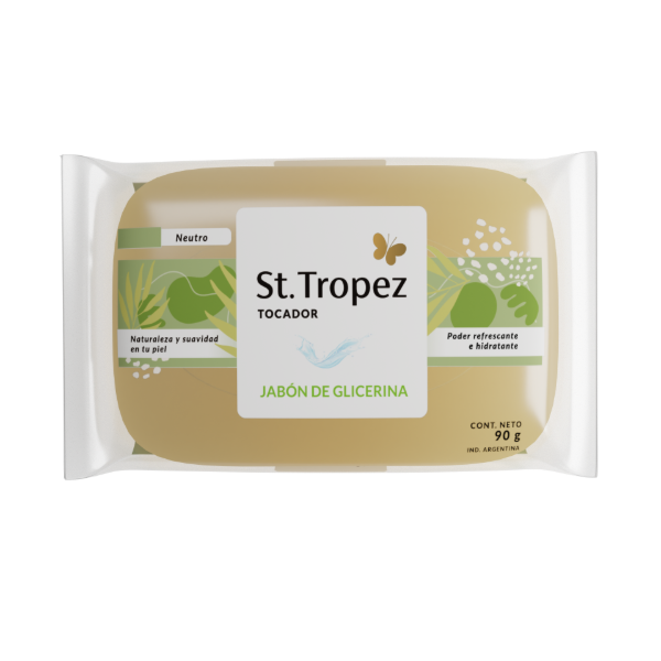 Producto - Jabon de Glicerina Neutro 90gr ST TROPEZ
