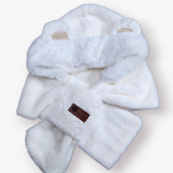 Producto - Gorro Osito con Bufanda Blanco