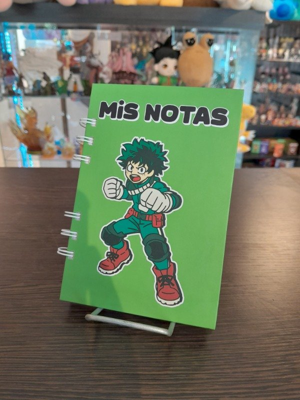 Producto - Anotador A6 con espiral - Izuku Midoriya