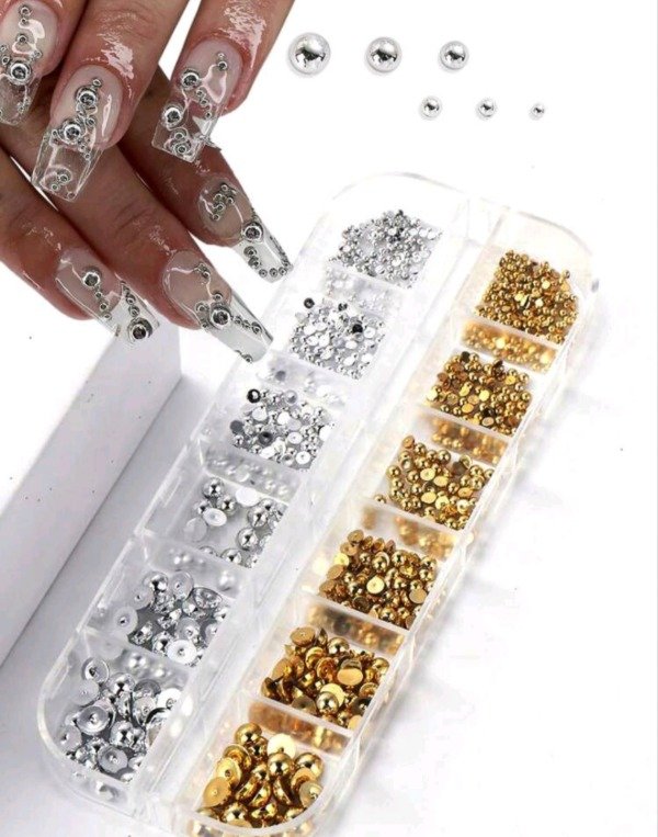 Producto - Caviar en cajita x12 plateado y dorado media perla importado - 1