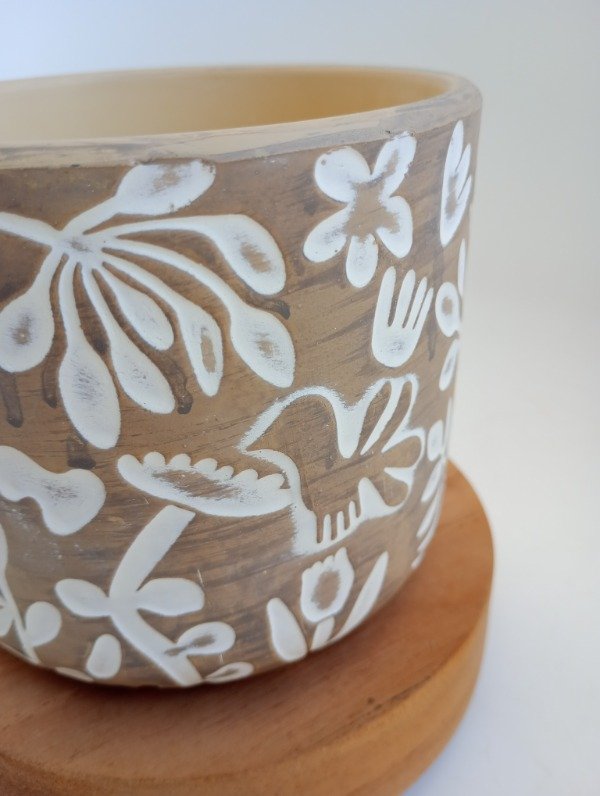 Producto - MEXICAN STYLE Vela de soja en Cuenco rústico.