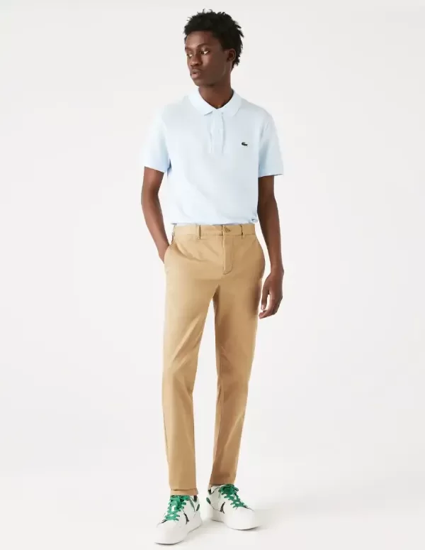 Producto - Pantalon chino gabardina lacoste beige